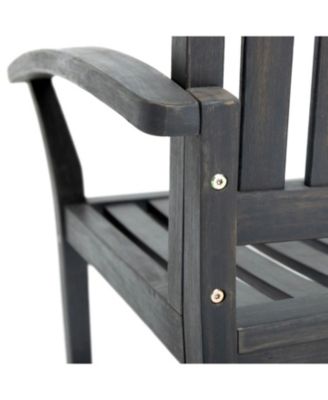 Streamdale Baxter Rocking Loveseat Acacia Wood