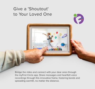 Smart WiFi Digital Photo Frame myFirst Frame Live 10 Inch LCD Touch Screen, Auto-Rotate, 32GB Memory with Cloud Storage