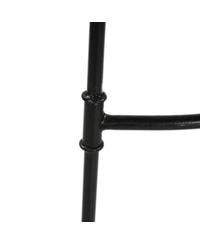 Handcrafted Backless Barstool – Washed Mango Wood Saddle Seat & Metal Base