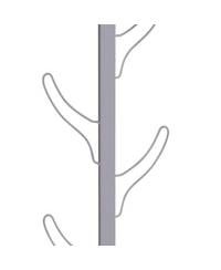 Wall-Mounted Hook Rack – 8 Hooks for Coats, Hats & Accessories