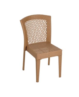 Streamdale Stackable Rattan Patio Chairs - Set of 2