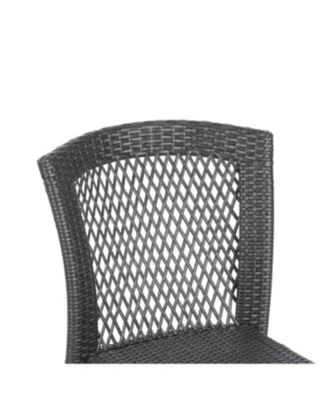 Streamdale Stackable Wicker Patio Chairs - Grey, Durable & Stylish