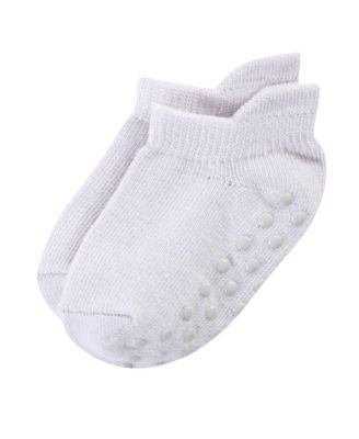 Toddler Girls Safe Step Natural Cotton Socks with Non Skid Soles