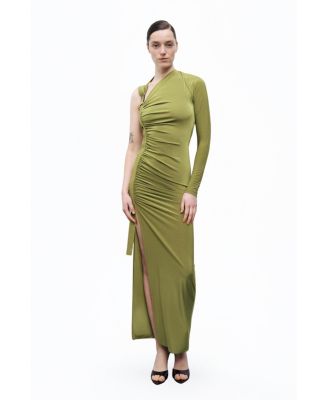 Women's One Sleeve Maxi Dress