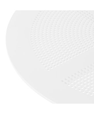 Modern 5-Piece Resin Round Patio Dining Table Set with Stackable Patio Dining Chairs