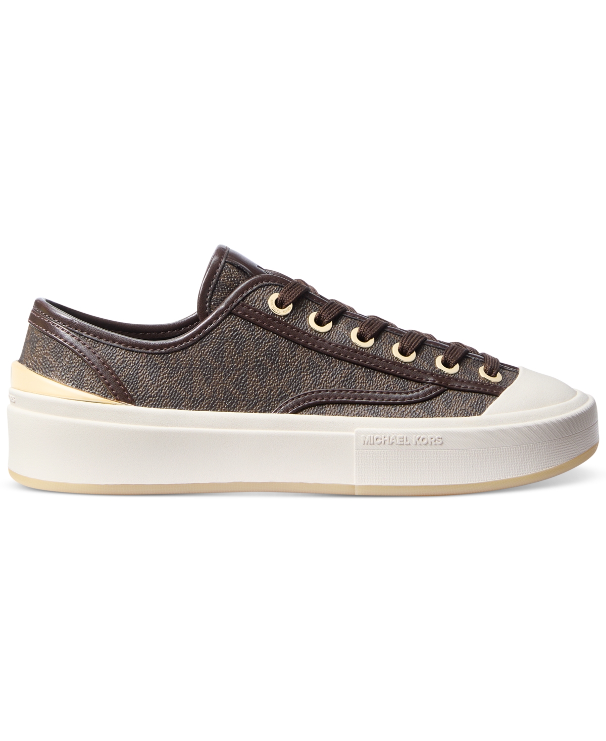 Shop Michael Kors Michael  Women's Jude Lace-up Sneakers In Brown