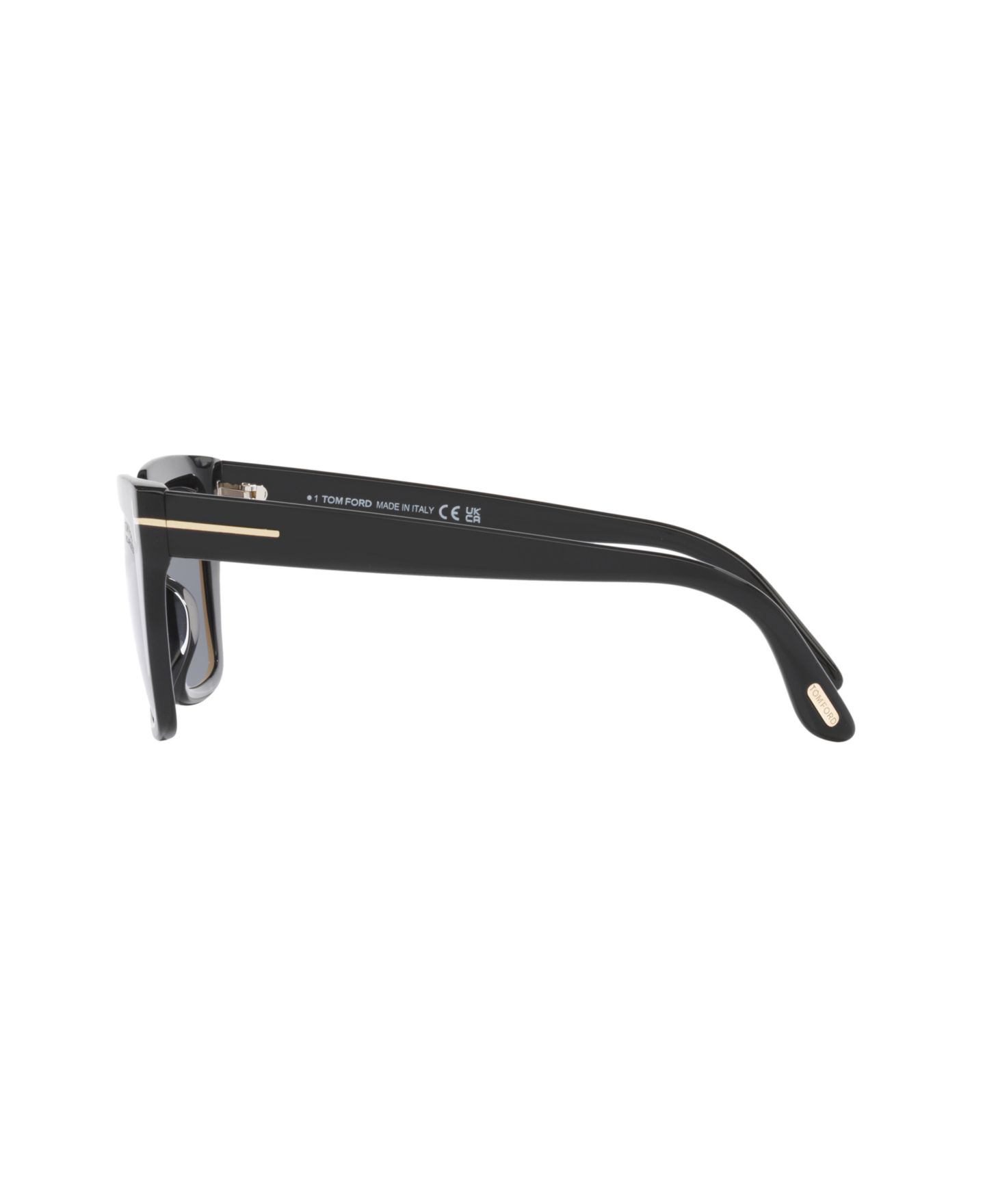 Женские солнцезащитные очки Tom Ford Winona Polarized Sunglasses, TR001637, цвет: Чёрный блестящий — фото 3