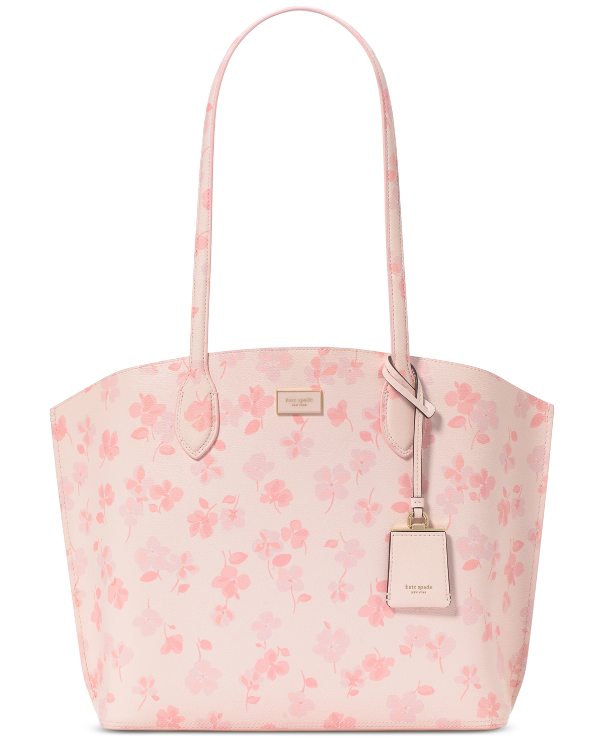 Suite Spring Pansies Large Tote Bag - Blush Cloud Multi