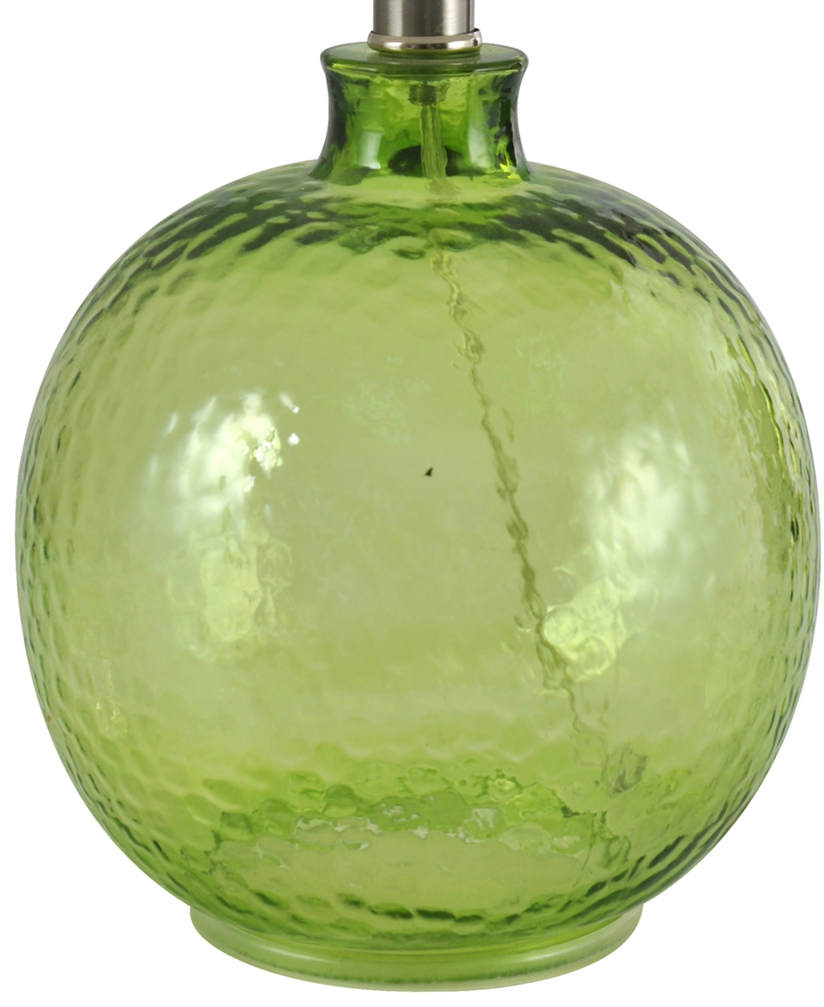Stylecraft Home Collection 20" Modern Glass Table Lamp In Green