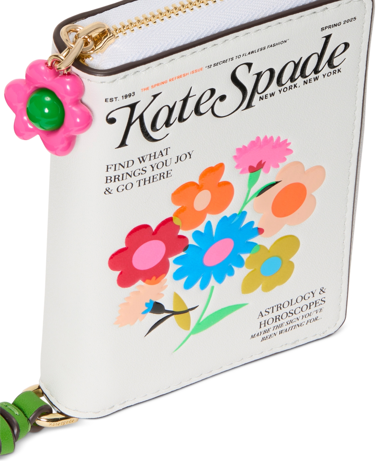 KATE SPADE FRESH PICKS COMPACT LEATHER WRISTLET 