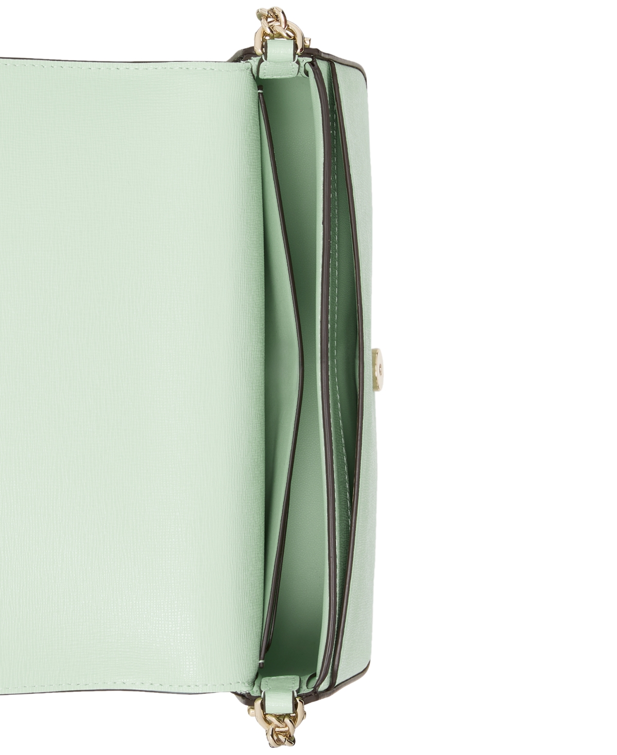 Kate Spade Serena Leather Chain Wallet In Pistachio Ice