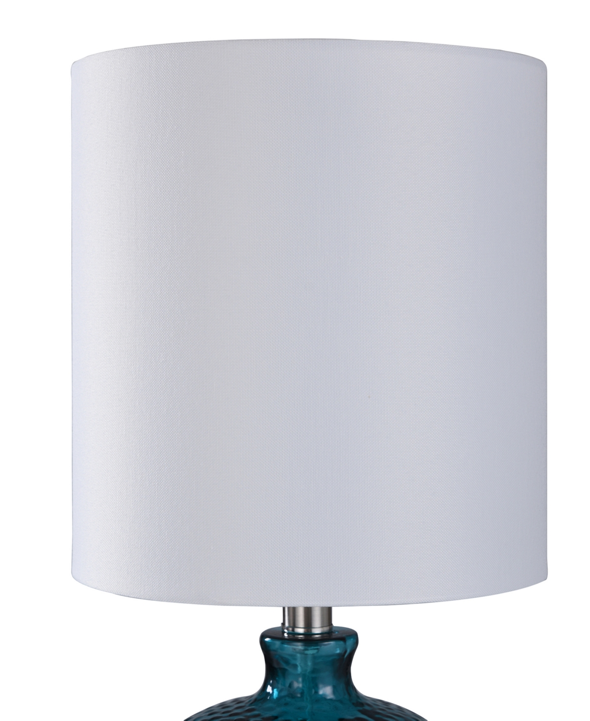 Shop Stylecraft Home Collection 20" Antique Glass Table Lamp In Blue