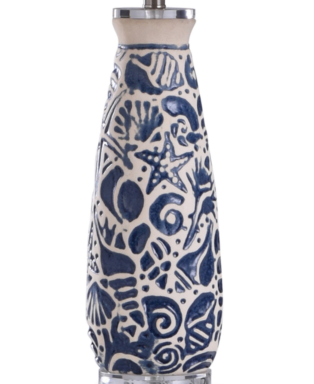 Shop Stylecraft Home Collection 31" Maris Coastal Ceramic Table Lamp In Blue