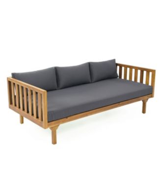 Streamdale Acacia Wood 3-Seater Daybed & Coffee Table Set