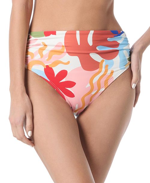 alfani Vince Camuto Women's Printed Convertible-Waist Bikini Bottoms Women's Fashion Shoes & Accessories
