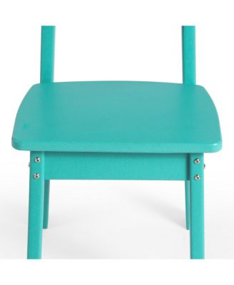 Kids 5-Piece Modern HDPE Dining Table and Chairs Set