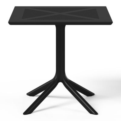 5-Piece Modern Patio Square Dining Table Set with Stackable Patio Dining Chairs