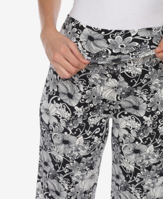Women's Floral Print Wide Leg Palazzo Pants
