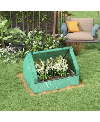 Green and Silver Mini Greenhouse – Stylish Compact Solution for Indoor and Outdoor Gardening