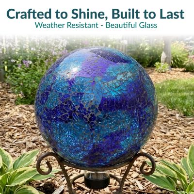 10" Mosaic Glass Gazing Globe