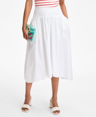 Women's Drop-Waist Midi Skirt, Exclusively at Macy's
