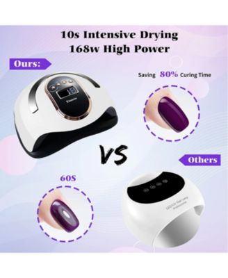 Nail Lamp 168W LCD Display For Drying Nails