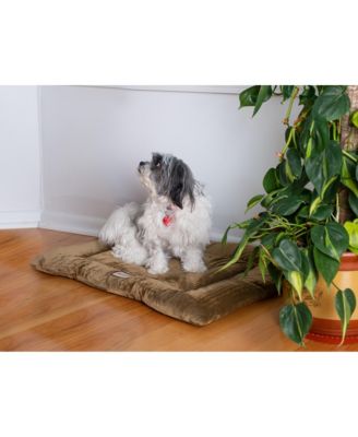 M01CHL-M Medium Pet Bed Mat , Dog Crate Soft Pad With Poly Fill Cushion, Sage Green