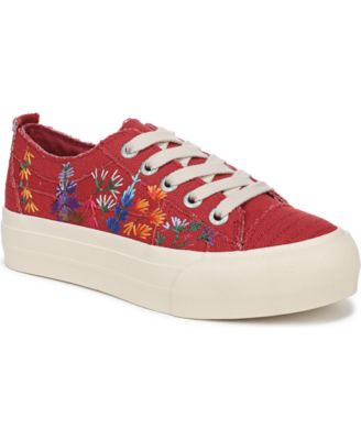 Women's Sadie-Sun Embroidered Lace Up Platform Sneakers