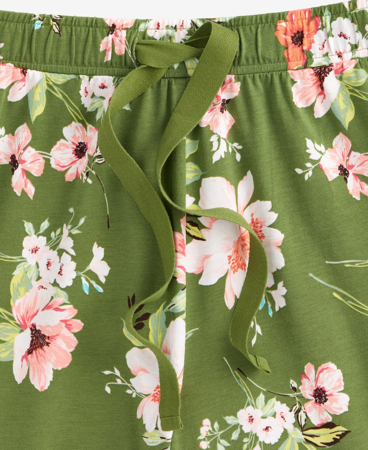 State Of Day Women's Tender Floral Knit Drawstring Shorts, Exclusively At Macy's