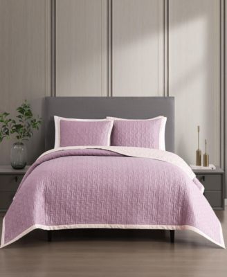 Dahlia Purple 100% Cotton Sateen 5 Piece Reversible Comforter Set