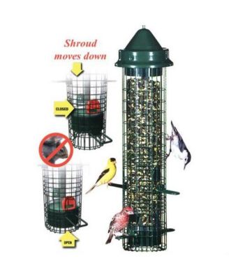 Squirrel-Proof Bird Feeder Holds 1.4 Quarts of Bird Seed for Outdoor Use
