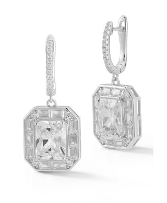 Plated Sterling Glitzy Charm Earrings