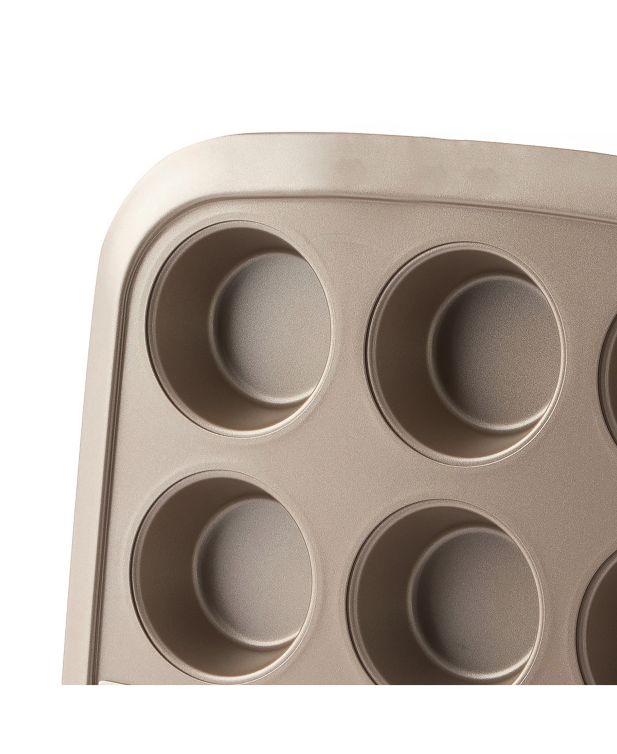 Berghoff Balance 12-cup Nonstick Carbon Steel Muffin Pan In Latte Brown