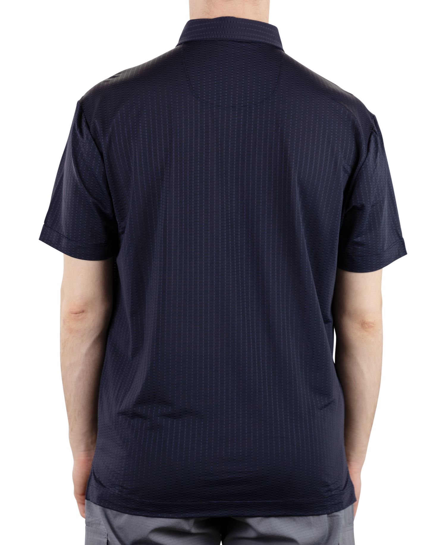 Men's Short Sleeve Metal Vent Jacquard Golf Polo Shirt