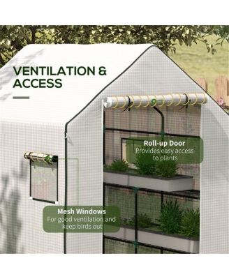 Walk-In Greenhouse for Gardening – Spacious Outdoor Plant Growing and Storage Solution