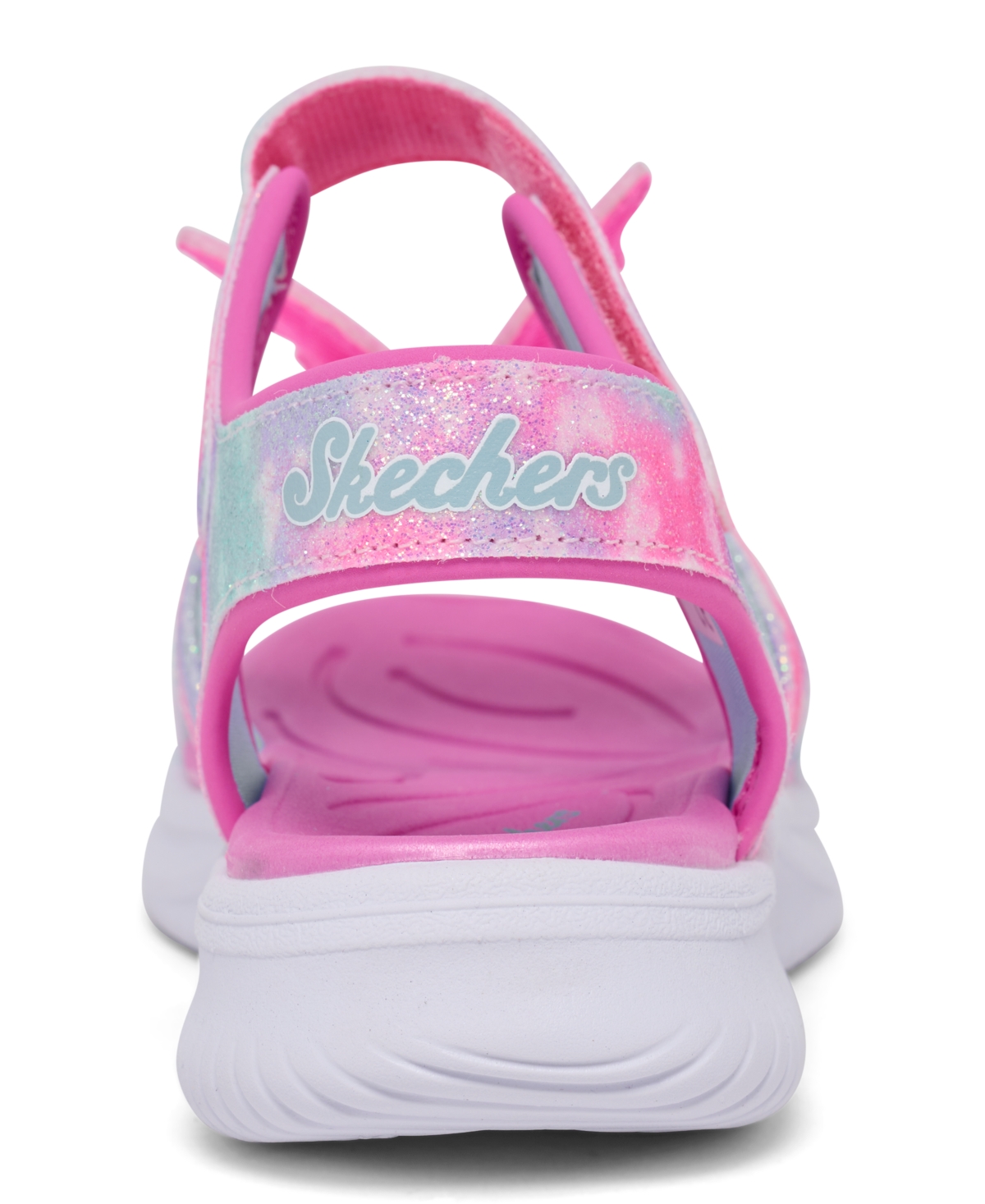 Skechers Little Girls Jumpsters Sandal In Pink