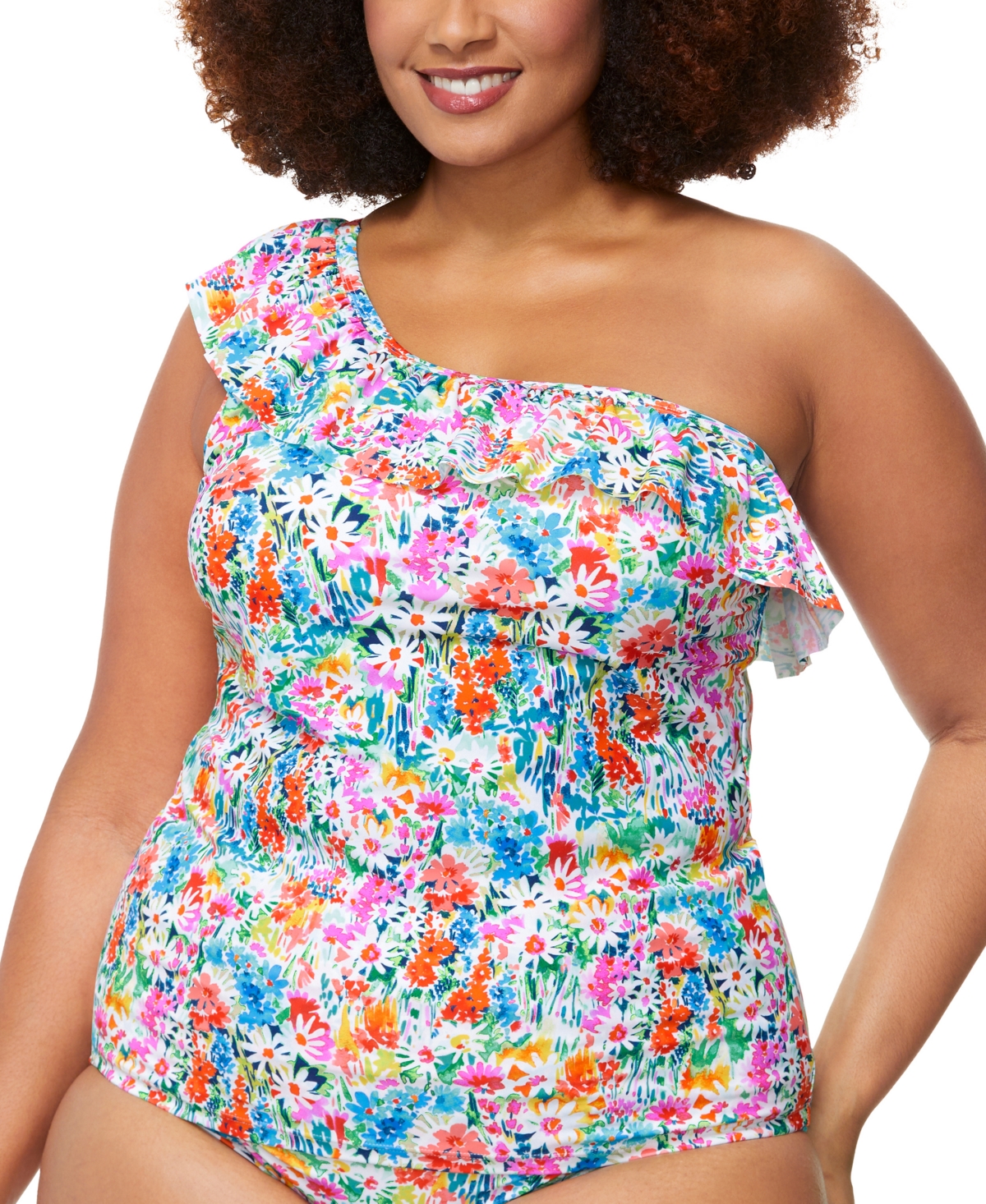 Raisins Curve Trendy Plus Size Ysabel Tankini Top
