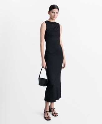 MANGO - Women's Fitted Long Dress