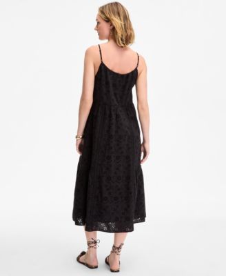 Women's Eyelet Midi Dress, Exclusively at Macy's