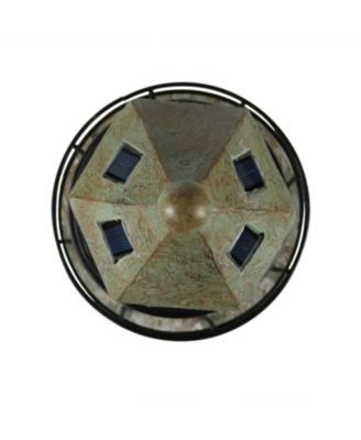 Outdoor Backyard Garden Nautical Lighthouse Solar LED Pathlight Statue Figurine - 35" - Brick