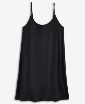 Women's Solid Shelf-Bra Chemise