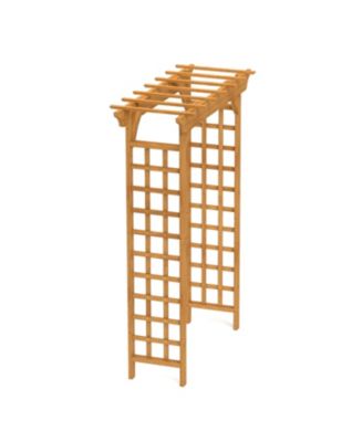 Streamdale Wooden Arbor, Wedding Arch for Ceremony, Wood Trellis for Plant Climbing, Christmas Decor Pergola for Garden Backyard