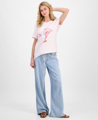 Juniors' Strawberry Shortcake Graphic Print T-Shirt