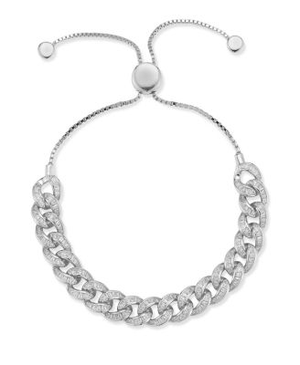 Sterling Baguette Curb Bracelet