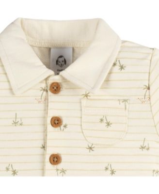 Baby Girls Collared Romper