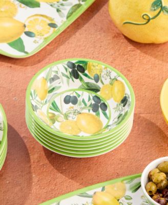 Limone Melamine 6-Pc. All-Purpose Bowls, Service For 6