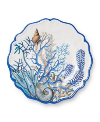 Blue Lagoon Melamine 4-Pc. Salad Plates, Service For 4
