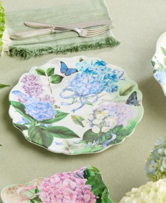 Garden Path Melamine 4-Pc. Dinner Plates, Service For 4