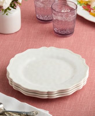 Isabella Crackle Melamine Dinner Plates, Set of 4
