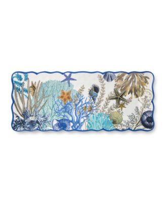 Blue Lagoon Melamine 2-Piece Appetizer Set